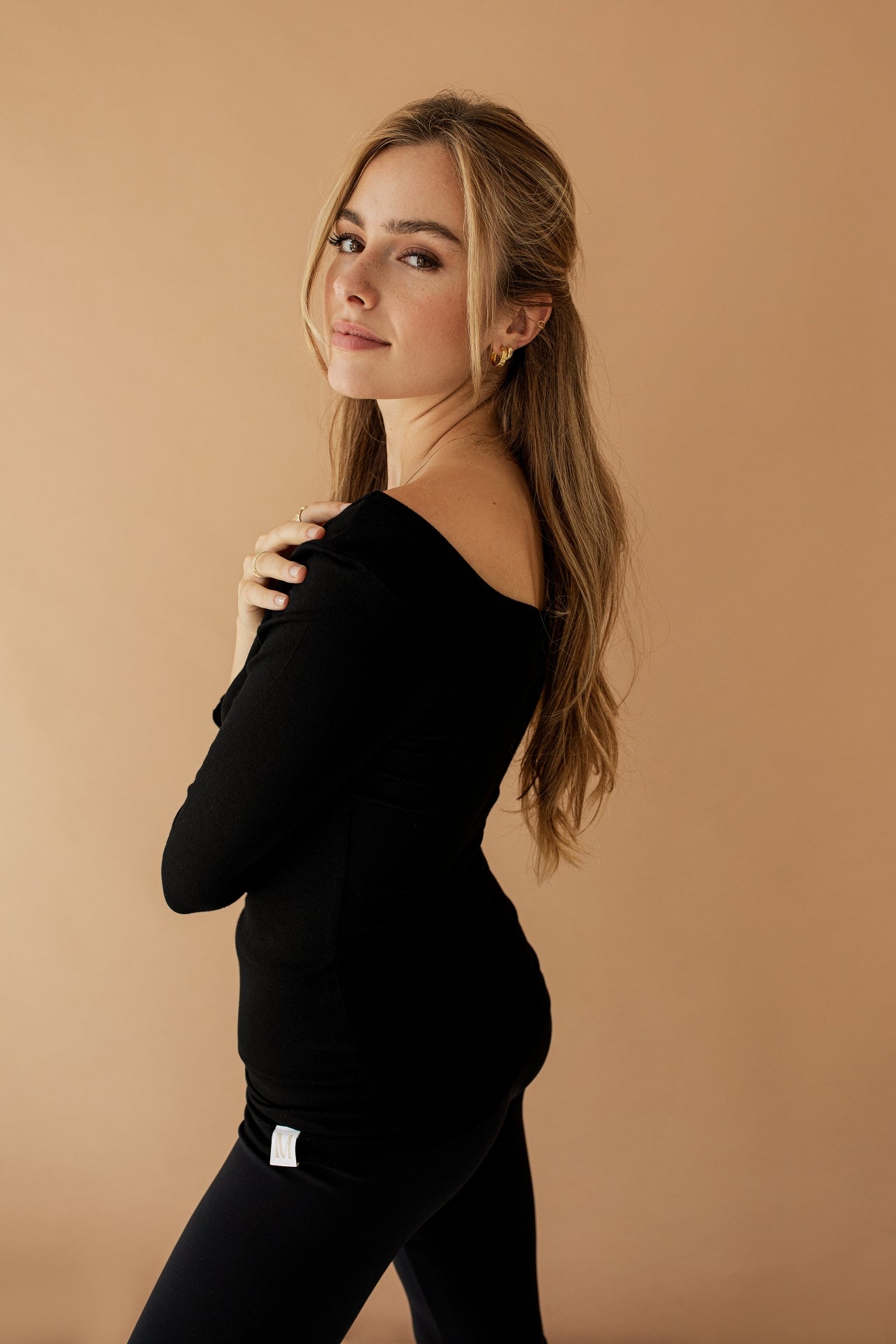 Tričko Julia z bambusového úpletu černá