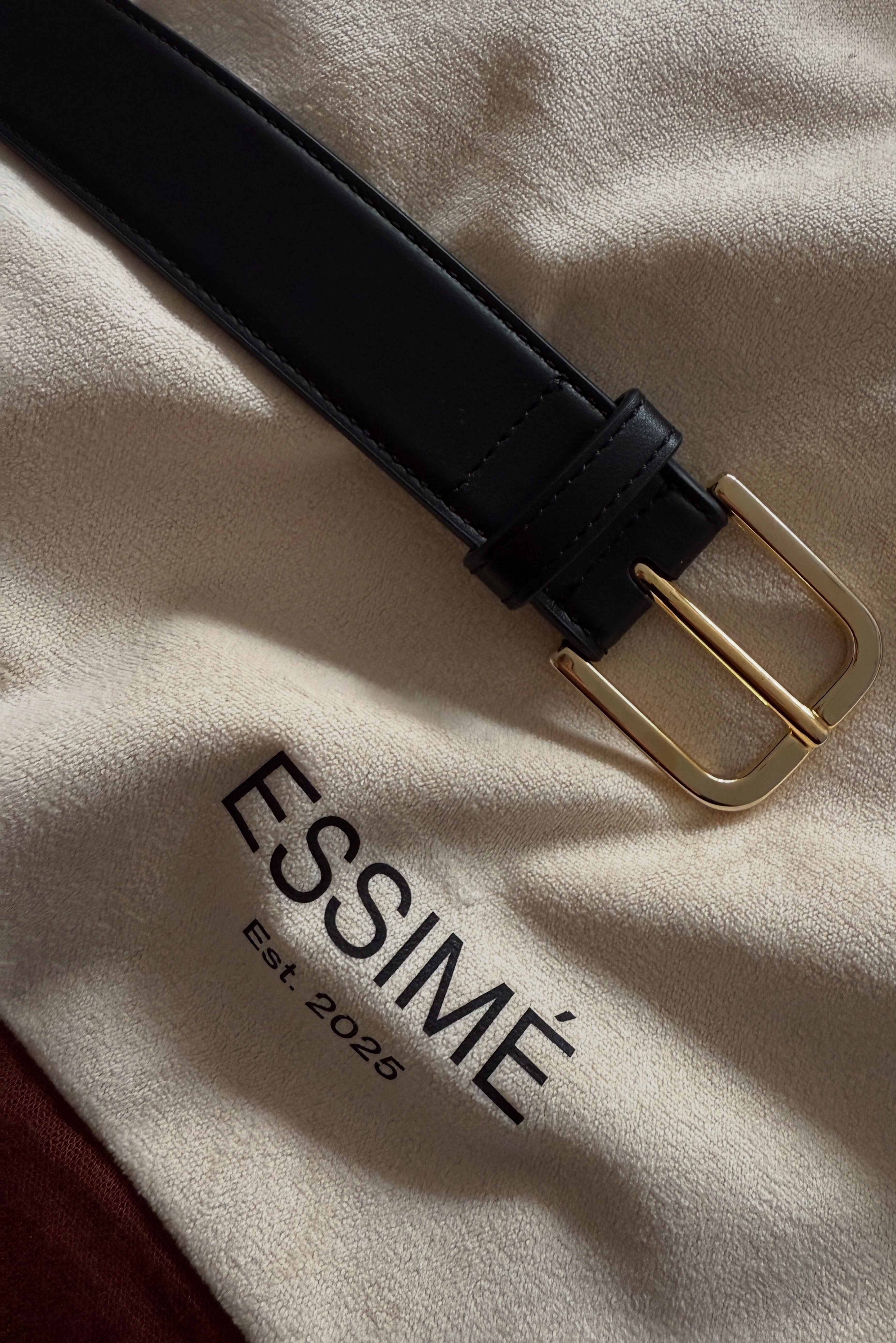 Leather belt Siena cognac