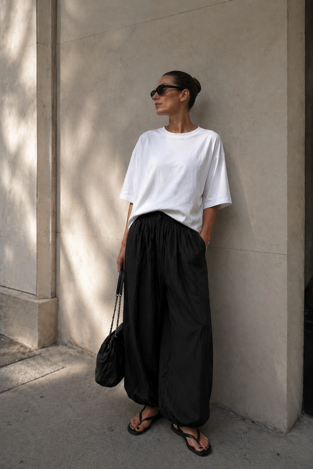 Oversized boxy tee Reese white