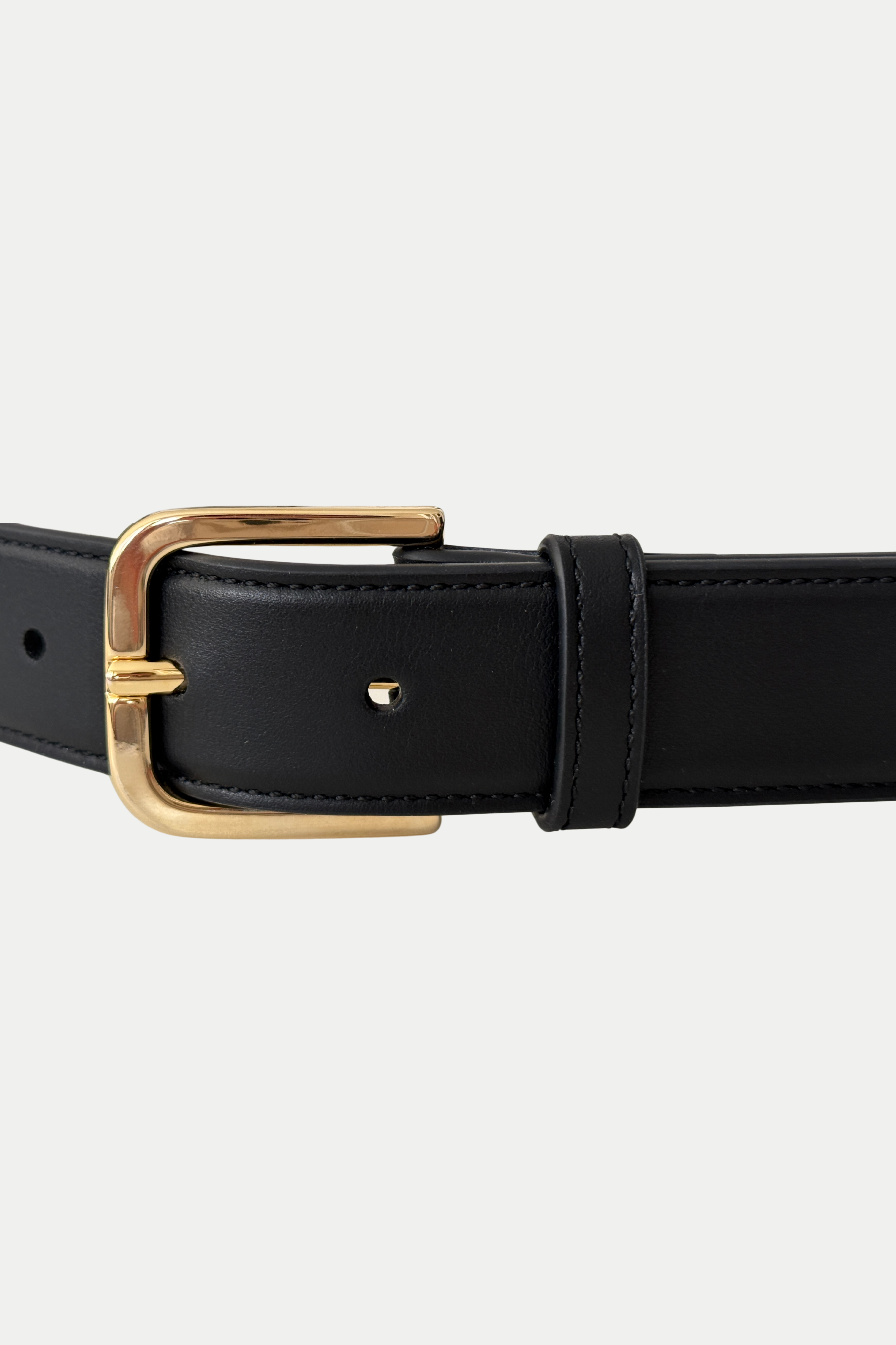 Leather belt Siena black