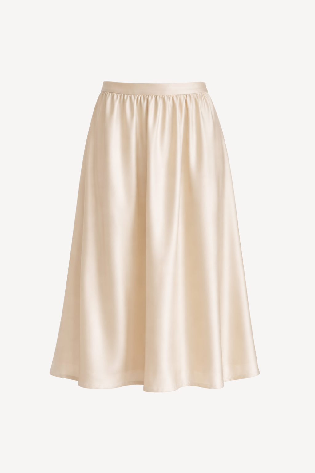 Hedvábná sukně Isabelle krémová