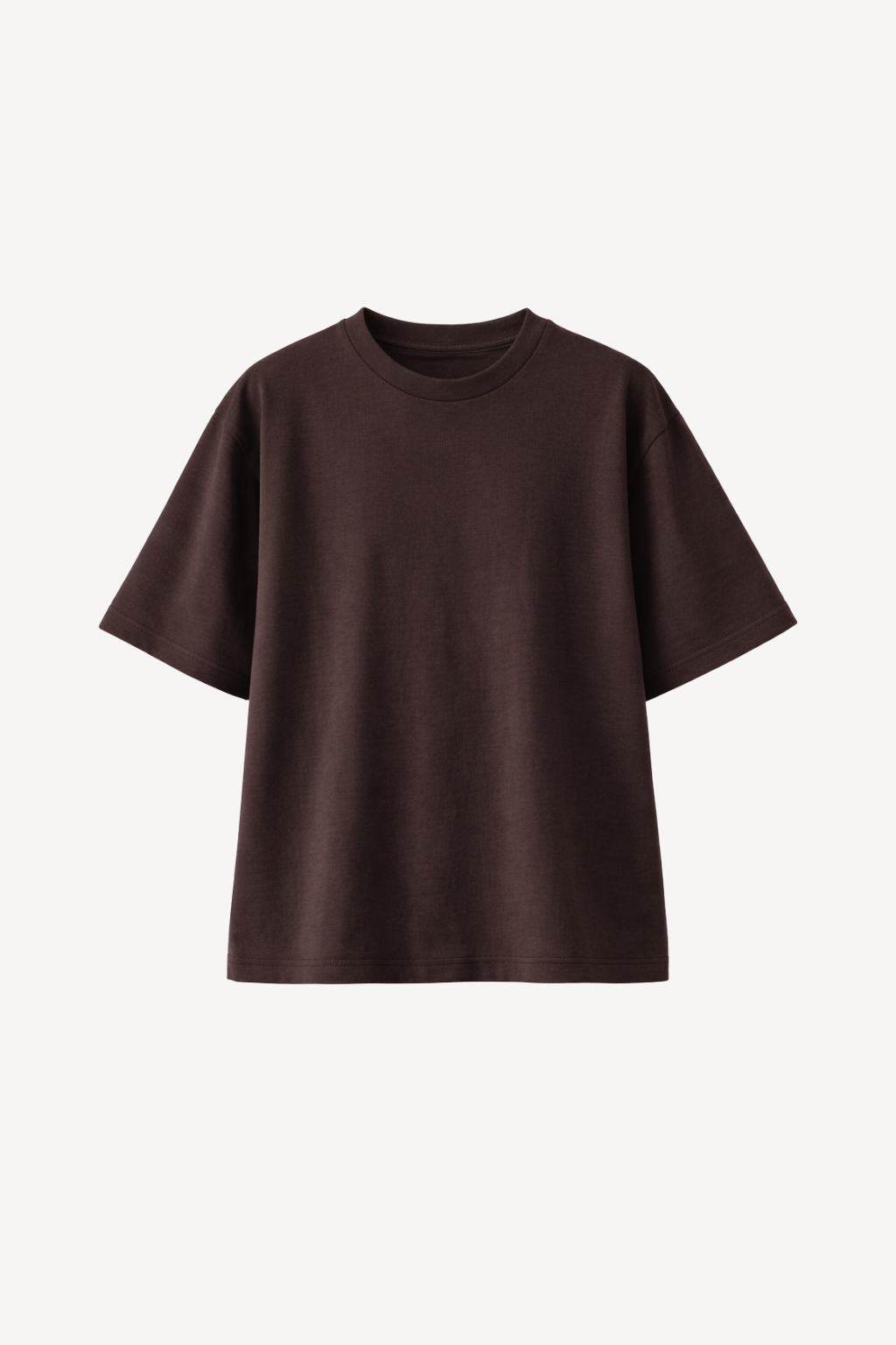 Oversized boxy tee Reese kaštanová