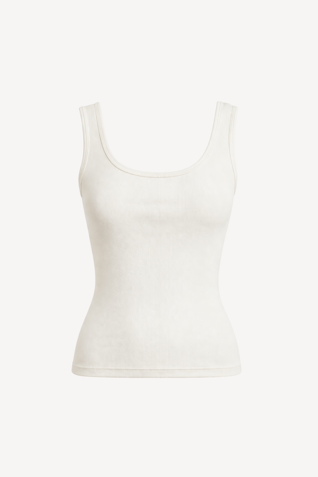 Žebrovaný tank top Lina ivory